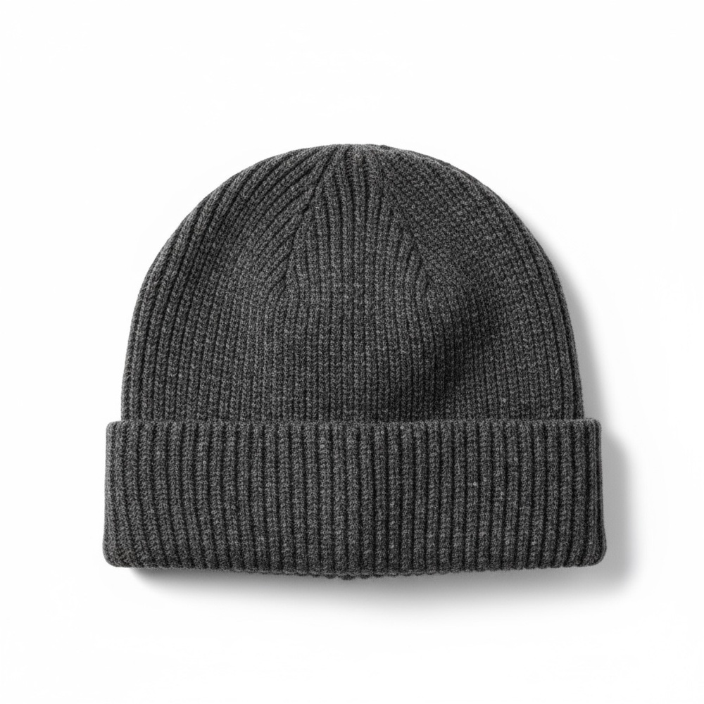 Todd Snyder Dark Gray Knit Beanie